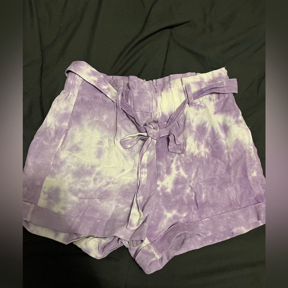 Paper bag shorts worn once